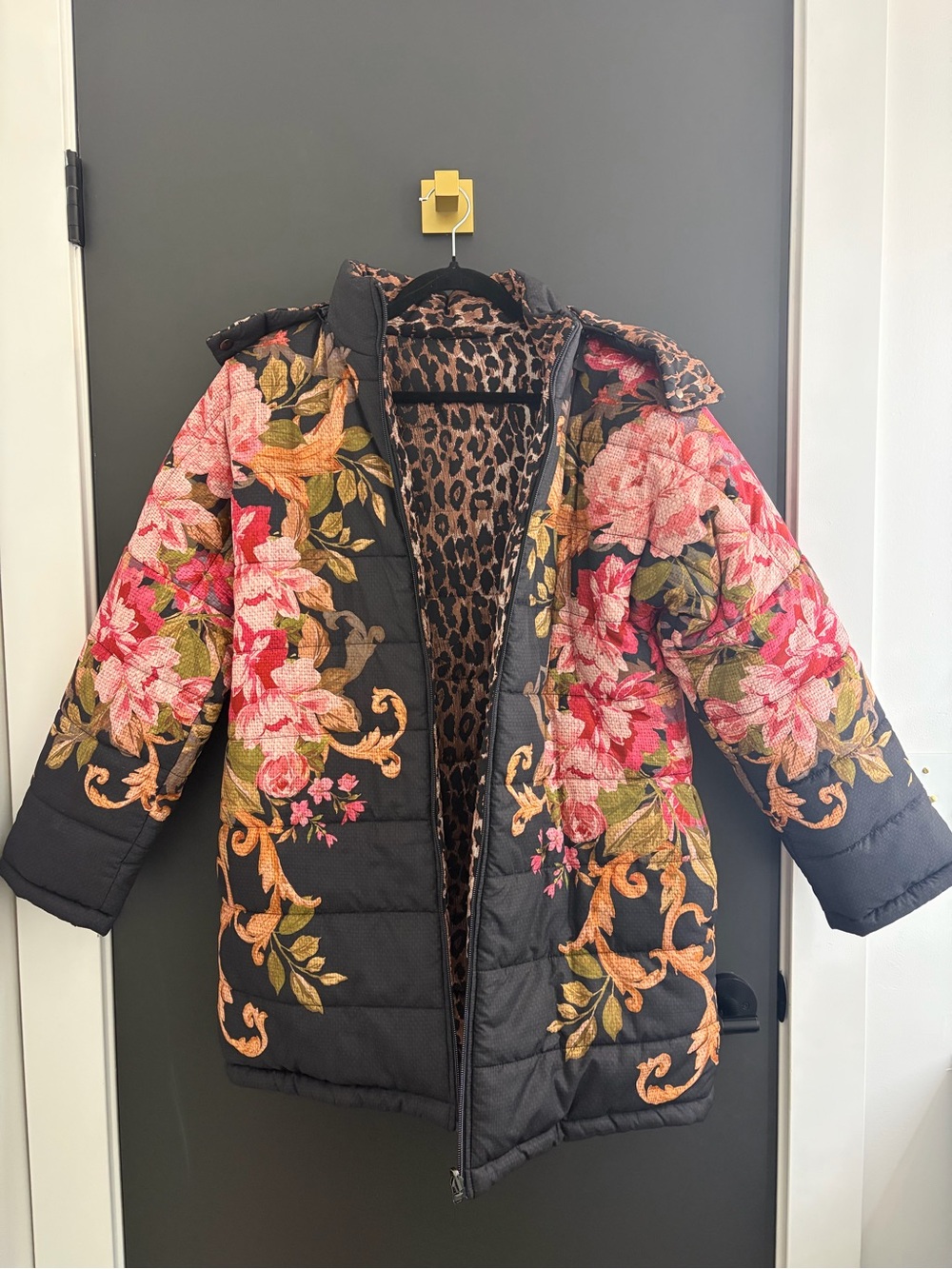 Johnny Was Womens Britt Reversible Puffer Jacket